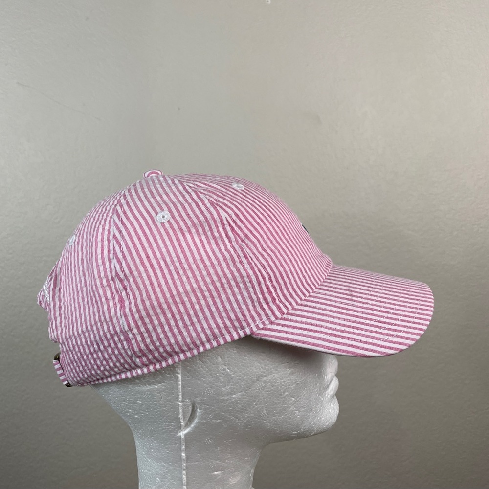 Vineyard Vines Pink Striped Whale Hat OSFM - Picture 3 of 6